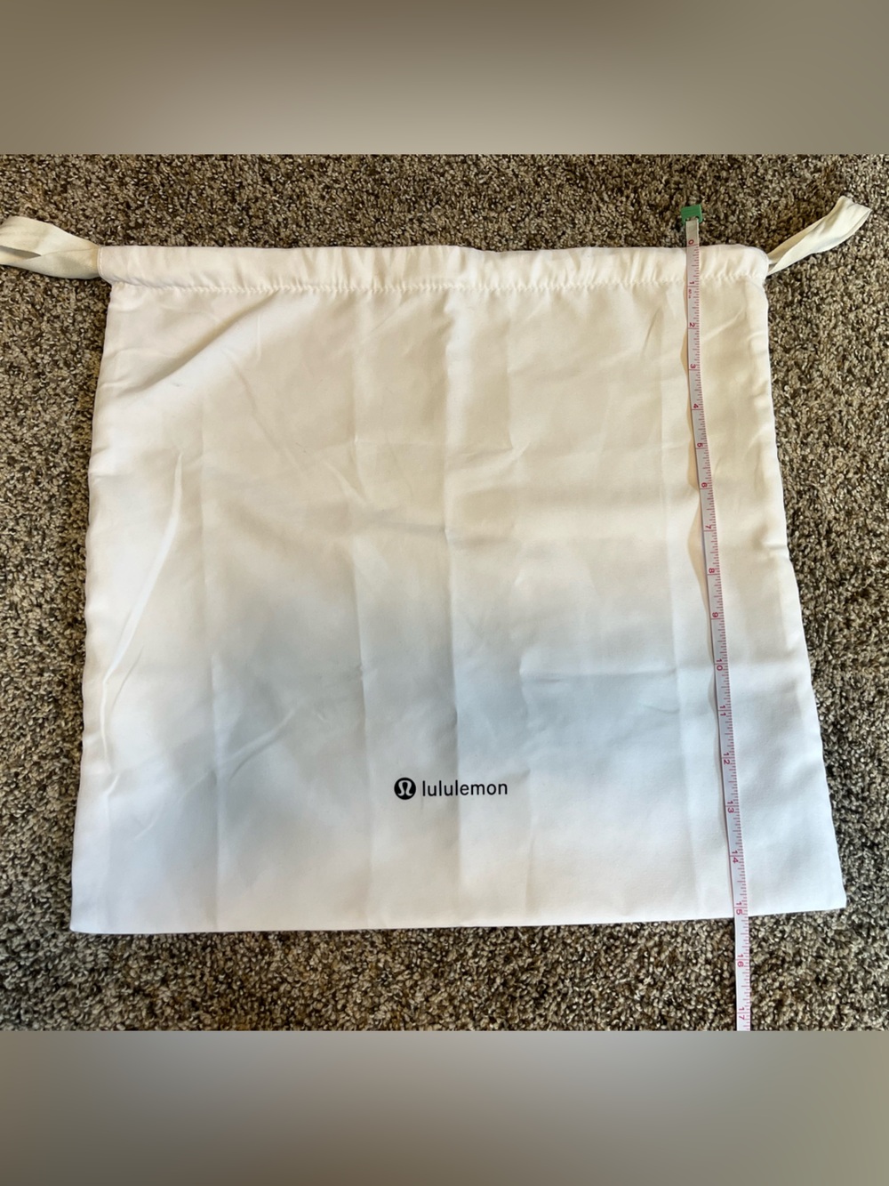 lululemon athletica White Drawstring Bag Dust Bag